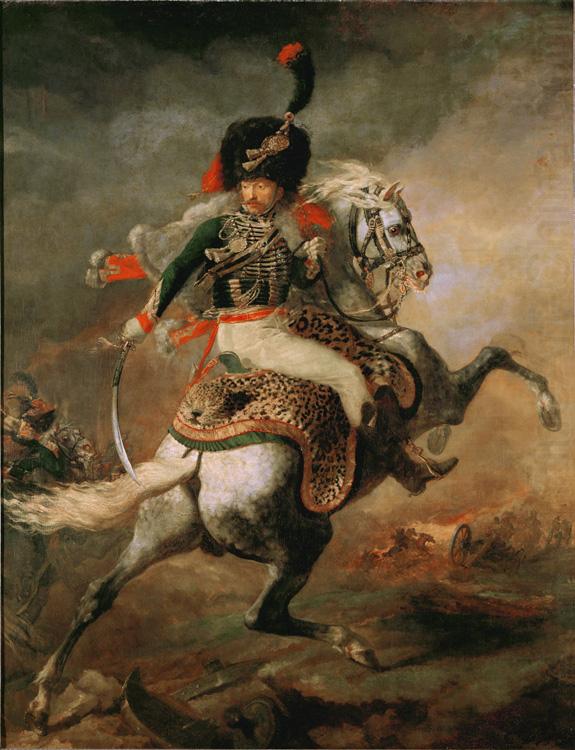 Theodore   Gericault Officer of the Imperial Guard (The Charging Chasseur) (mk09) china oil painting image